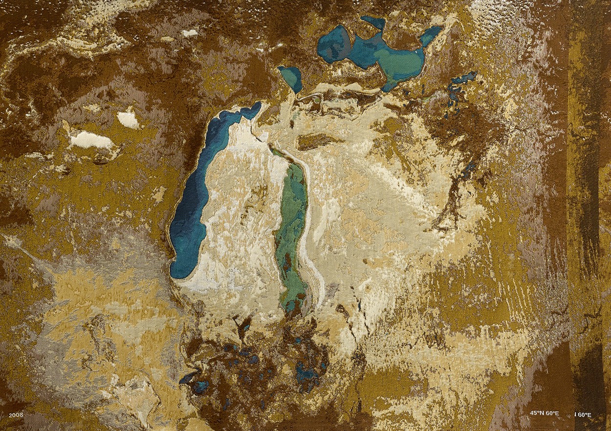'Aral Sea tapestry: sea-cotton-image' (detail)